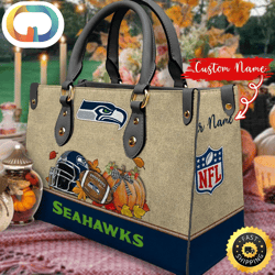 NFL Seattle Seahawks Autumn Women Leather Bag