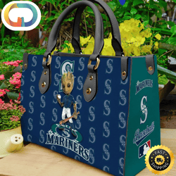 Seattle Mariners Groot Women Leather Hand Bag