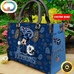 Tennessee Titans NFL Minnie Halloween Women Leather Hand Bag