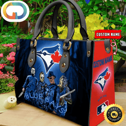 Toronto Blue Jays MLB Halloween Women Leather Hand Bag