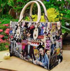 Boy George Leather Bag, Mucsic Lover Bags And Purses, Leather Handbag, Gift for Mom, Gift For Lover