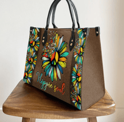 Hippie Soul Leather Handbag, Women Leather Handbag, Gift For Her, Best Mother's Day Gifts