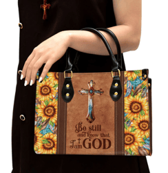 be still and know that i am god, pretty leather bag, christian pu leather bags for women