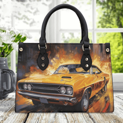 Classic Chevelle Handbag, Vintage Car Print Purse, Retro Chevelle Purse, Classic Car Handbag, Gift for Car Buff