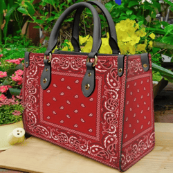 Red Badana Leather Handbag, Women Leather Handbag, Gift for Her, Women Handbag, Custom Leather Bag