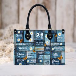 Christianartbag Handbags, The Is My Shepherd I Shall Not Want Psalm 231 Leather Handbag, Gifts For Women