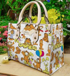 Garfield Leather Handbag, Disney Leather Handbag, Disney Gafield Leather Handbag