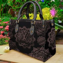 Louis Vuitton Brown Pattern Luxury Brand Leather Handbag For Beauty, LV Brown Leather Handbag For Women