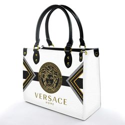 Versace Women Leather Handbag, Versace Leather Handbag, Versace Medusa Leather Handbag