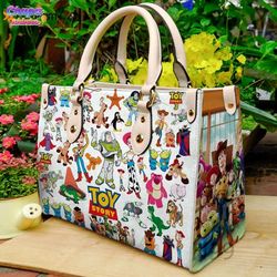 Toy Story Leather Handbag Gift For Women, Toy Story Leather Handbag, Toy Story Cartoon Leather Handbag