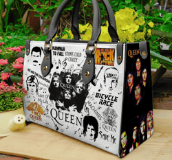 Freddie Mercury Handbag, Freddie Mercury Leather Bag, Freddie Mercury Purse, Tour Music handbag, Music Leather Handbag