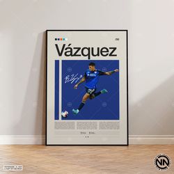 Brandon Vazquez Poster, FC Cincinnati Poster, Soccer Gifts, Sports Poster, Football Player Poster, Soccer Wall Art, Spor