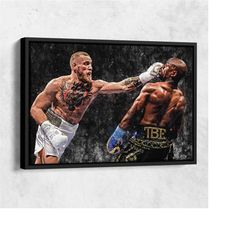 conor mcgregor vs. floyd mayweather jr poster boxing