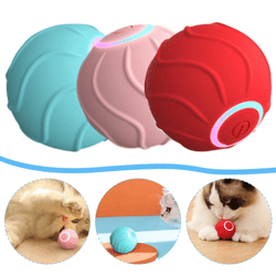 Smart Cat Toys Rolling Ball Pet Cat Owner Interactive Pets Toys Automatic Bouncing Ball USB Self Hi Teasing Kittens Jump