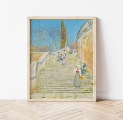 Piazza Di Spagna Rome Canvas Posters And Prints, Wall Art Pictures Suitable For Bathroom, Bedroom, Office, Living Room H