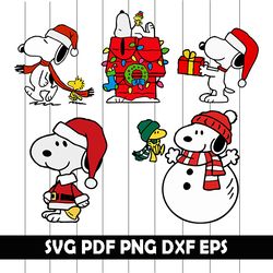 Snoopy Christmas Svg,  Snoopy Christmas Clipart, Snoopy Christmas Png, Snoopy Christmas Eps, Snoopy Christmas Dxf,Snoopy