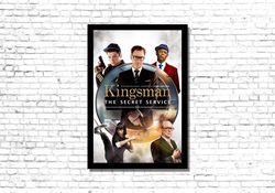 Kingsman Poster Print, Kingsman Movie Canvas Art, Kingsman The Secret Service Movie Poster, Kingsman Movie Canvas Print,