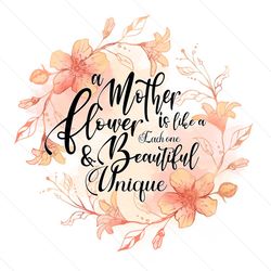 Flower Mother And Beautiful Unique Gift Png