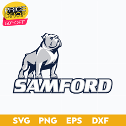 Samford Bulldogs Svg, Logo Ncaa Sport Svg, Ncaa Svg, Png, Dxf, Eps Download File, Sport Svg