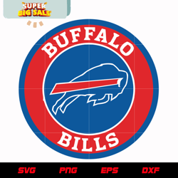 Buffalo Bills Circle Logo svg, nfl svg, eps, dxf, png, digital file