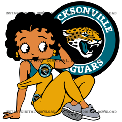 Jacksonville Jaguars Betty Boop Sv,Nfl svg, Football svg file, Football logo,Nfl fabric, Nfl football