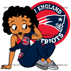 New England Patriots Betty Boop Sv,Nfl svg, Football svg file, Football logo,Nfl fabric, Nfl football