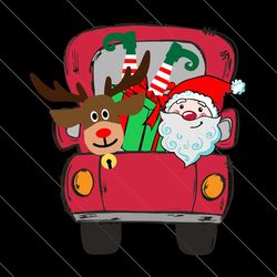 Christmas truck svg, christmas svg, xmas svg, christmas gift svg, merry christmas, santa truck svg, santa svg, santa cla