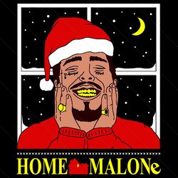 Home Malone Christmas Svg, Christmas Svg, Xmas Svg, Merry Christmas Svg, Christmas Gift, Home Malone Svg, Post Malone, C