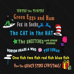 Dr Seuss Book Cat In The Hat SVG Digital Files