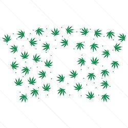 Cannabis Starbucks Full Wrap Weed Cup SVG