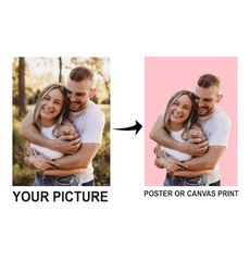 Personalised portrait,Personalised photo Canvas, Poster ,Valentine&39s Day,boyfriend gift,