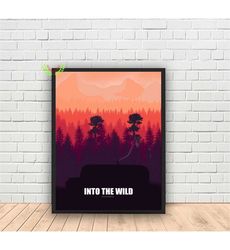 Into The Wild Movie Poster, Canvas Wall Art