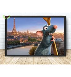 Ratatouille Animation Poster, Canvas Wall Art Decor, Canvas