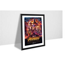 Avengers Infinity War Movie Poster Canvas Print, Wall Art, Wall Decor, Canvas Print, Room Decor, Home Decor, Movie Poste