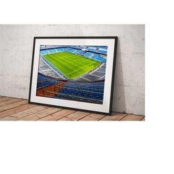 Santiago Bernabeu Poster Real Madrid, Poster Framed Room Decor, Home Decor, Movie Poster for Gift, READY TO HANG