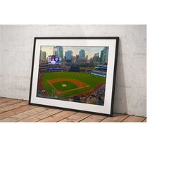 San Diego Padres Petco Park, Poster Framed Room Decor, Home Decor, Movie Poster for Gift, READY TO HANG