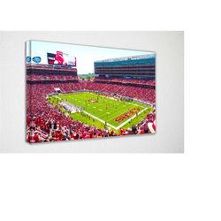 San Francisco 49ers Levis Stadium Poster Canvas Wall Art Wall Decor Room Decor, Home Decor, Movie Poster for Gift READY