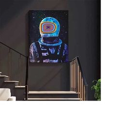 Space Astronaut - Nordic Modern Home Decor Poster - An Abstract and Eye-catching Wall Art for Your Living Room