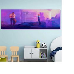 Gwen and Her Dad Spiderman ATSV Wall Art Canvas Painting Ready Wall Hanging Home Decor Canvas Wall Art Painting Print Po