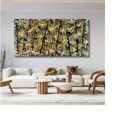 jackson pollock canvas extra large canvas wall art pollock canvas wall art abstract wall art home and living room decor