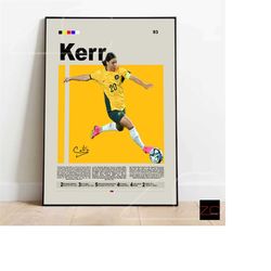 Sam Kerr Poster Digital Download, Matildas Poster, Soccer Gifts, Football Player Poster, Soccer Wall Art, Sports Bedroom