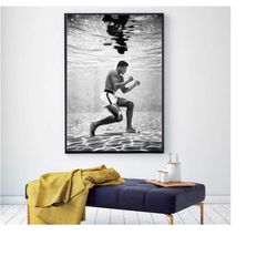 133 2 muhammad ali canvas - motivational art - boxer canvas - boxing wall art - boxing gloves - gym canvas - sports wall