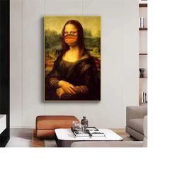 126 2 Mona Lisa Reproduction Print - Da Vinci Print Da Vinci canvas Mona Lisa canvas Birthday Gift Idea Home canvas Mona