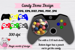 gamer candy dome, game console svg, cand
