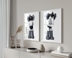 Hypebeast Black White Astro Boy Poster Set of 2 Hypebeast Figure Printable Wall Art Minimalist Hypebeast Decor Retro Hyp