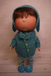 Jumpsuit, coat and hat "Bunny" for doll Mia or Mio Nines D'Onil 30 cm