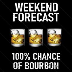 Weekend Forecast 100 Percent Chance Of Bourbon Svg, Trending Svg, Wine Svg, Bourbon Svg, Weekend Forecast Svg, Bourbon L