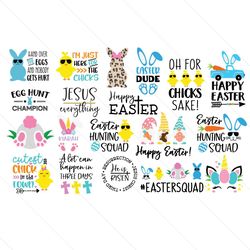Eater Bundle Svg, Easter Svg, Easter Bunny Svg, Easter Rabbit Svg, Easter Egg Svg, Easter Carrot Svg, Easter Gnome Svg,
