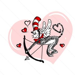 Cat In Hat Valentine Svg, Dr Seuss Svg, Valentine Svg, Valentine Day Svg, Dr Seuss Valentine Svg, Cat In Hat Svg, Catint