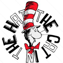 Dr. Seuss The Cat in the Hat Circle Svg, Trending Svg, Dr Seuss Svg, Dr Seuss 2021 Svg, Thing Svg, Cat In Hat Svg, Catin